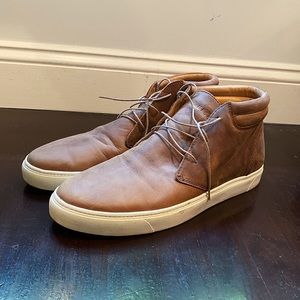 Nisolo Cortez Mid Top Sneaker in Tobacco